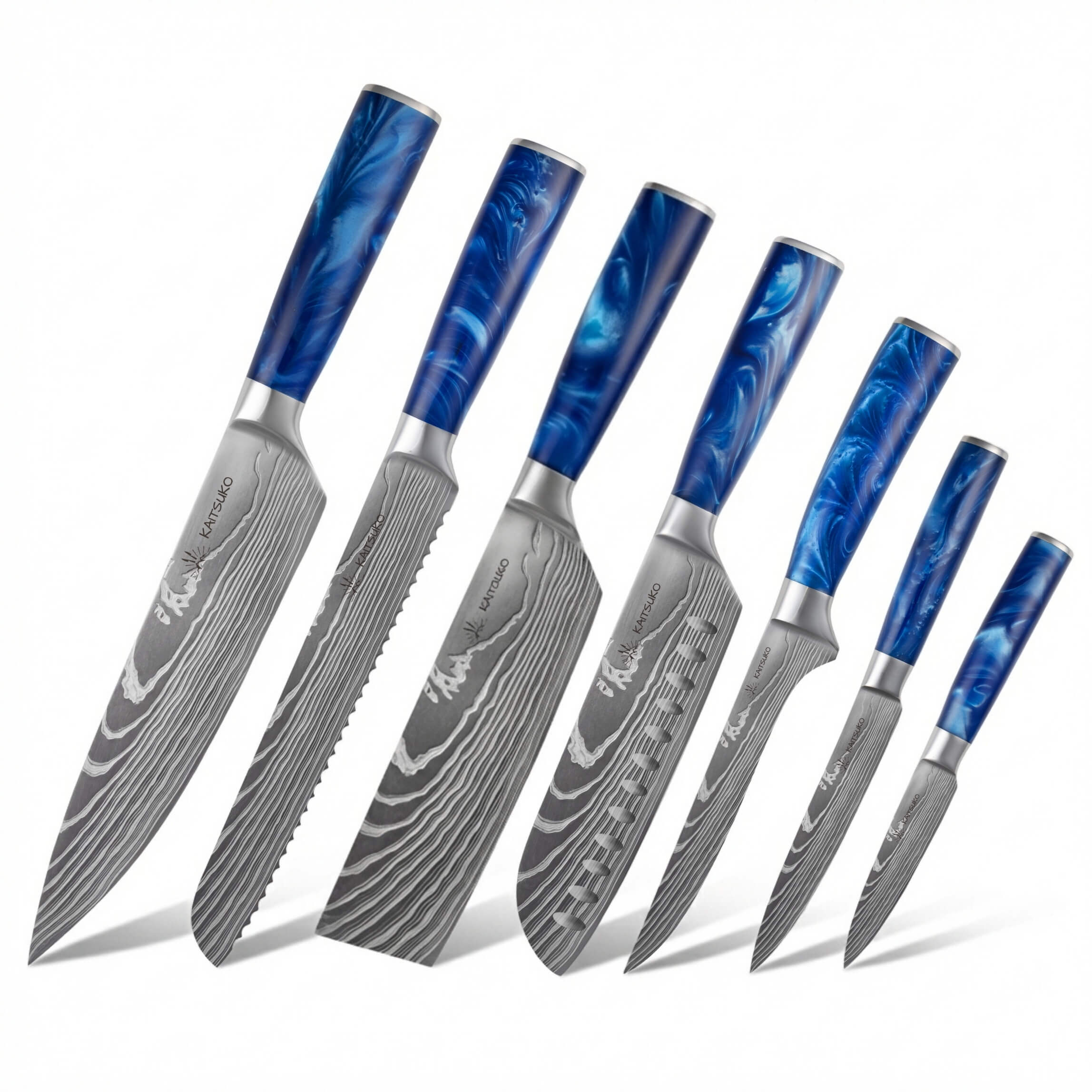 Set of 7 Japanese knives - Chef Tanaka