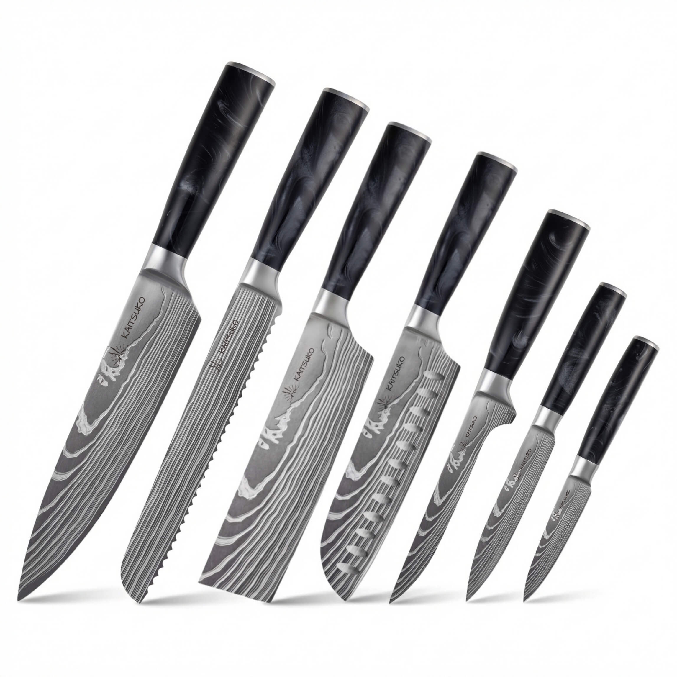 Set of 7 Japanese knives - Chef Tanaka