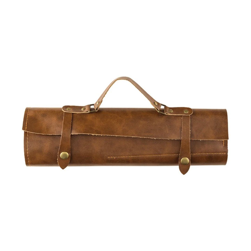 Cow hide leather knife bag