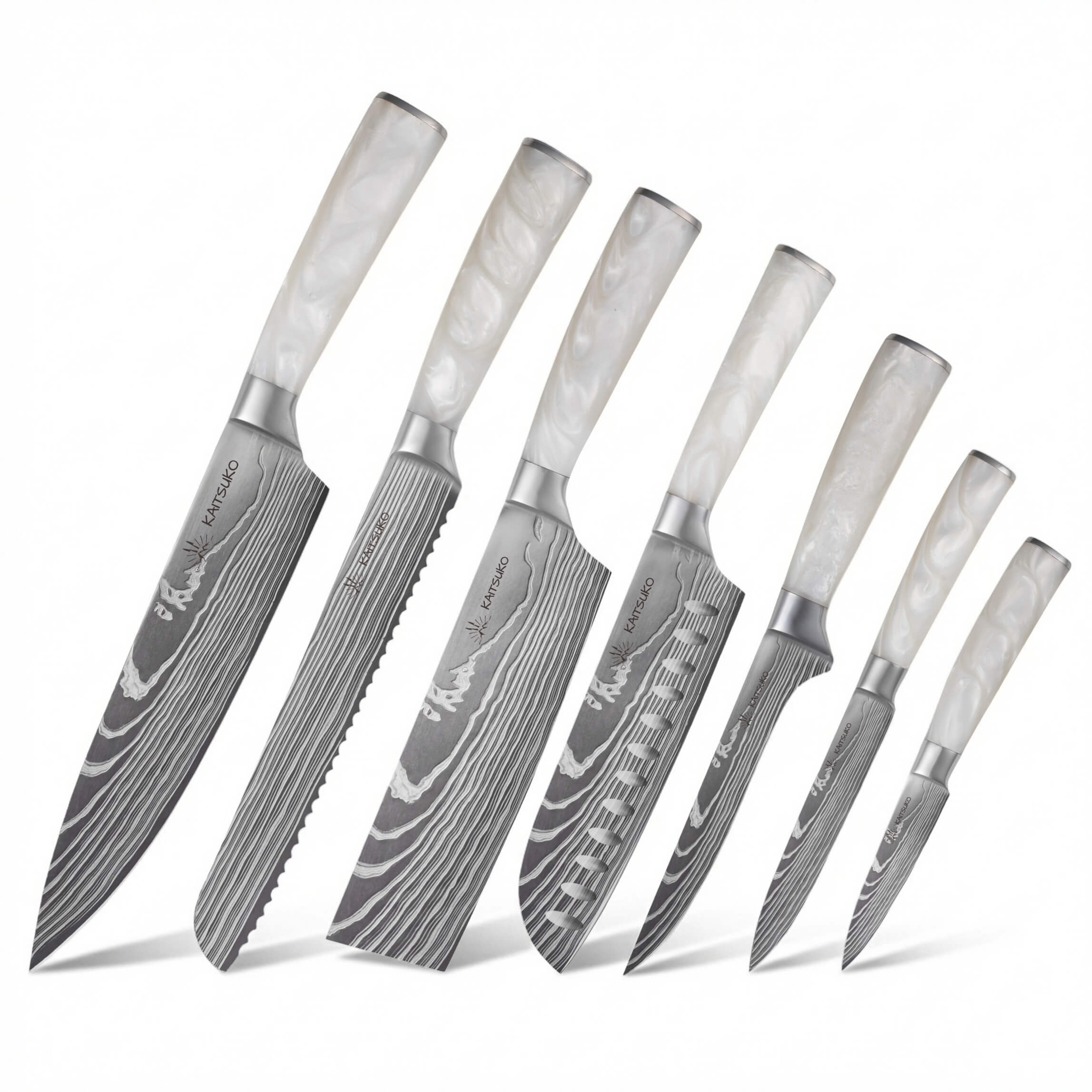 Set of 7 Japanese knives - Chef Tanaka
